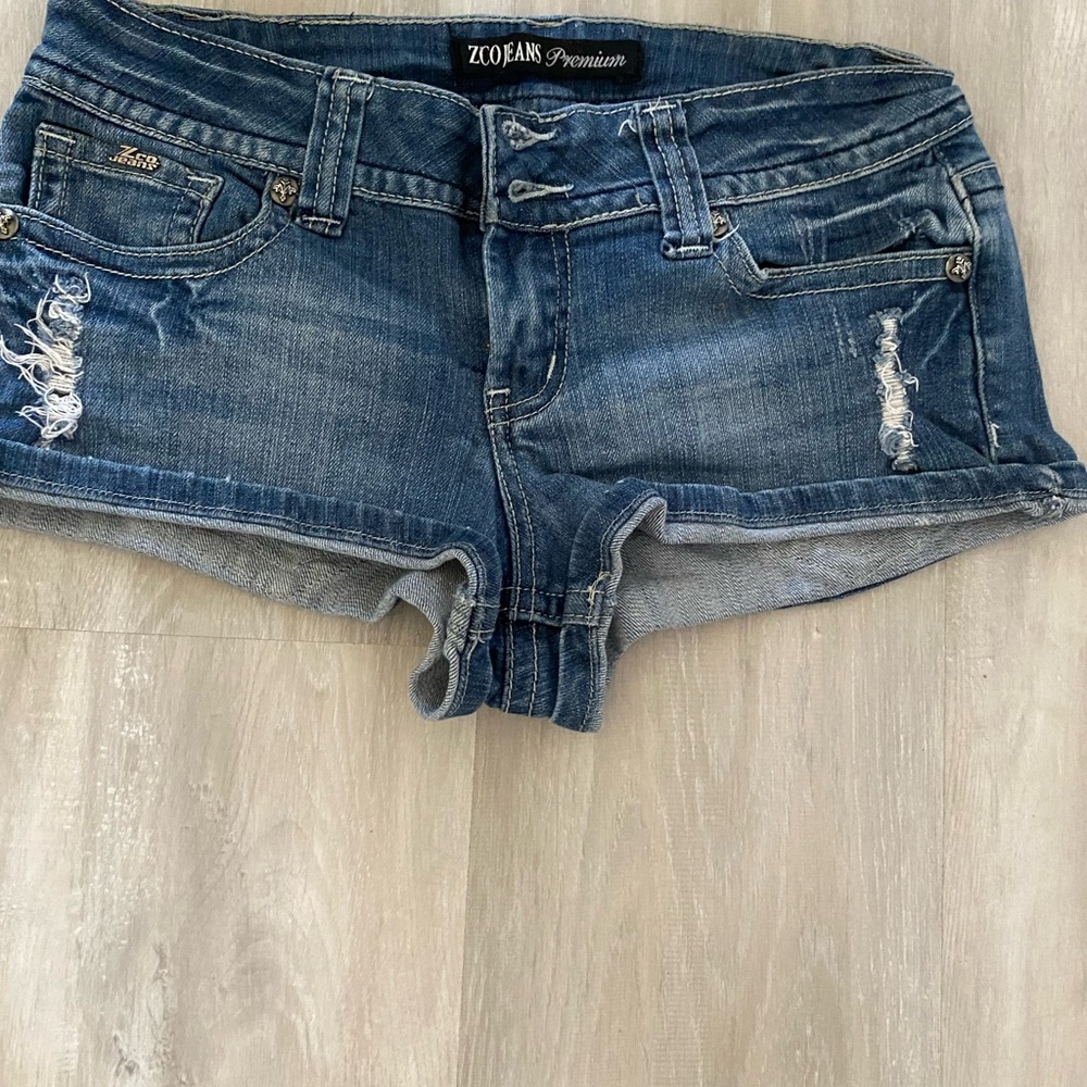ZCO Women's Distressed Blue Jean Shorts